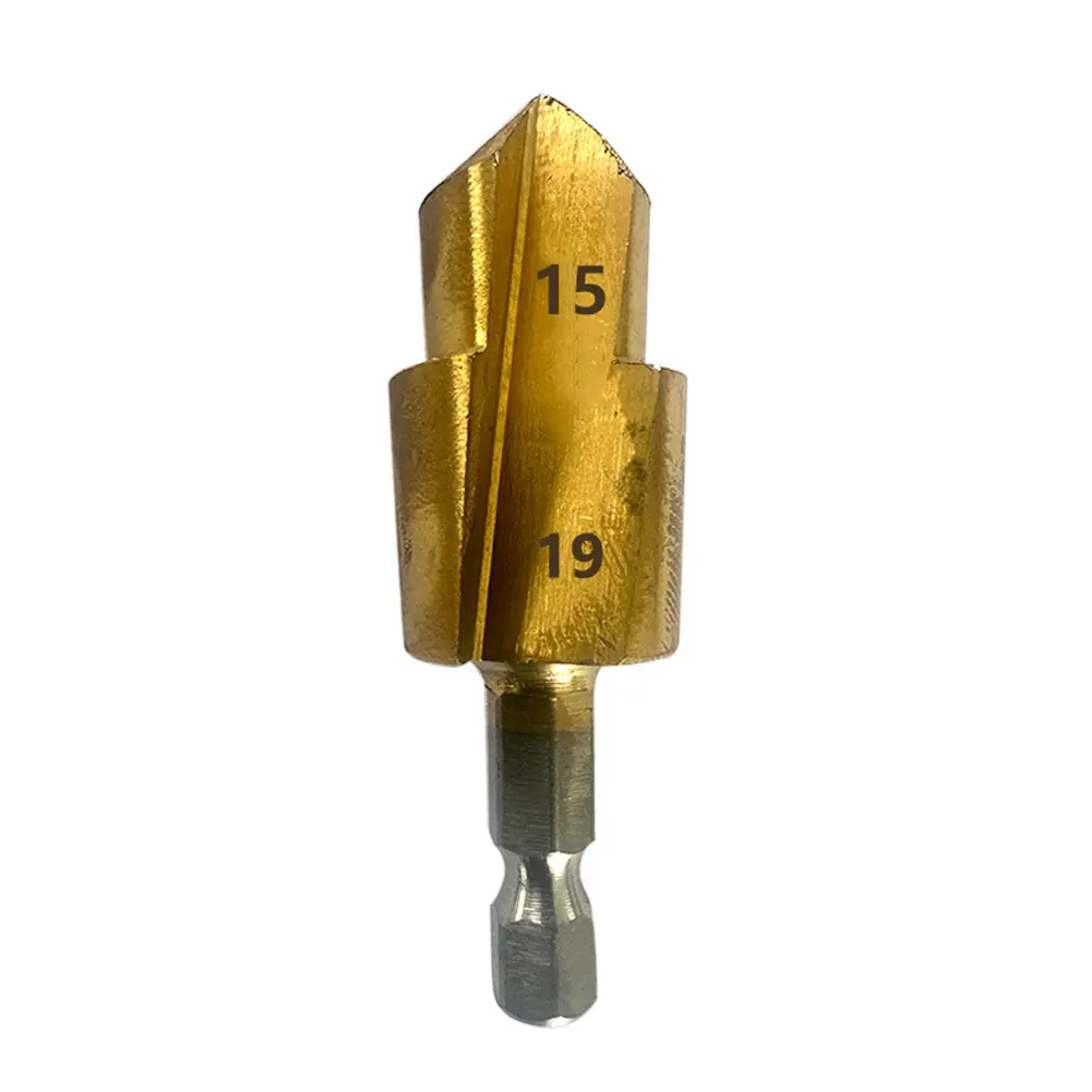 Spigot Reamer Hexagonal Shank PPR Plastics Pipes Spigot Expander Practical Drill Bit Plumber's Reaming Tool 15mm/18mm/21mm