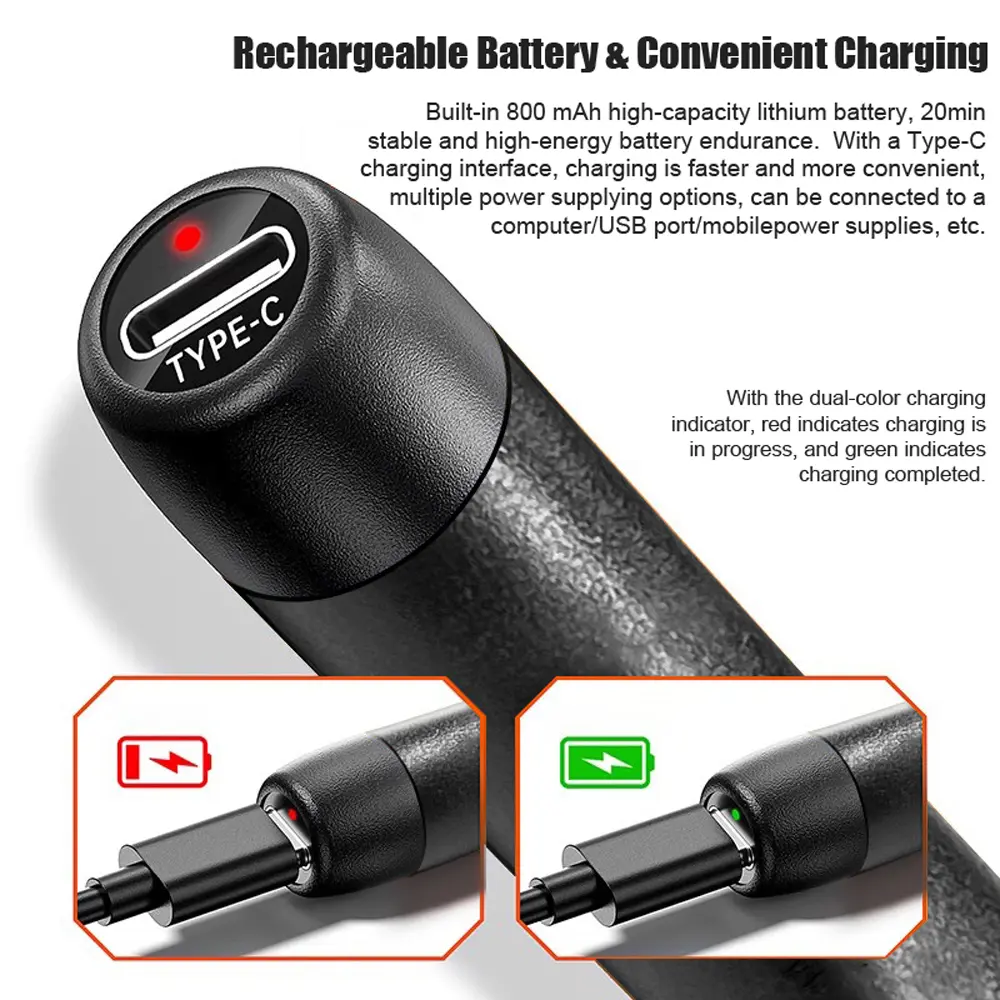 Multifunctional USB Digital Electric Soldering Iron Set Kit Intelligent 300-450℃ Temperature Adjustable Solder Welding Iron Tool