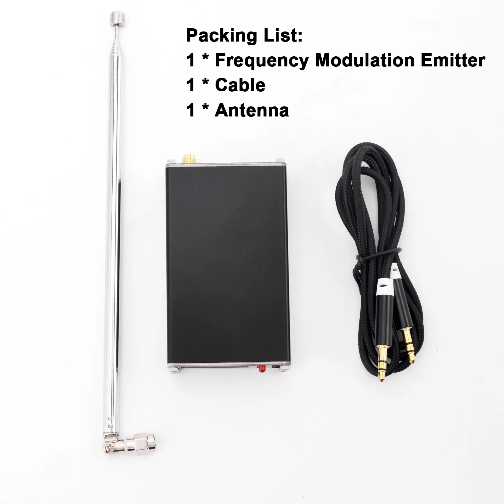 2KM 0.5W FM Transmitter 76M-108Mhz Digital Display Stereo FM Transmit TYPE-C USB Churches CAR Radio Broadcast Campus Station