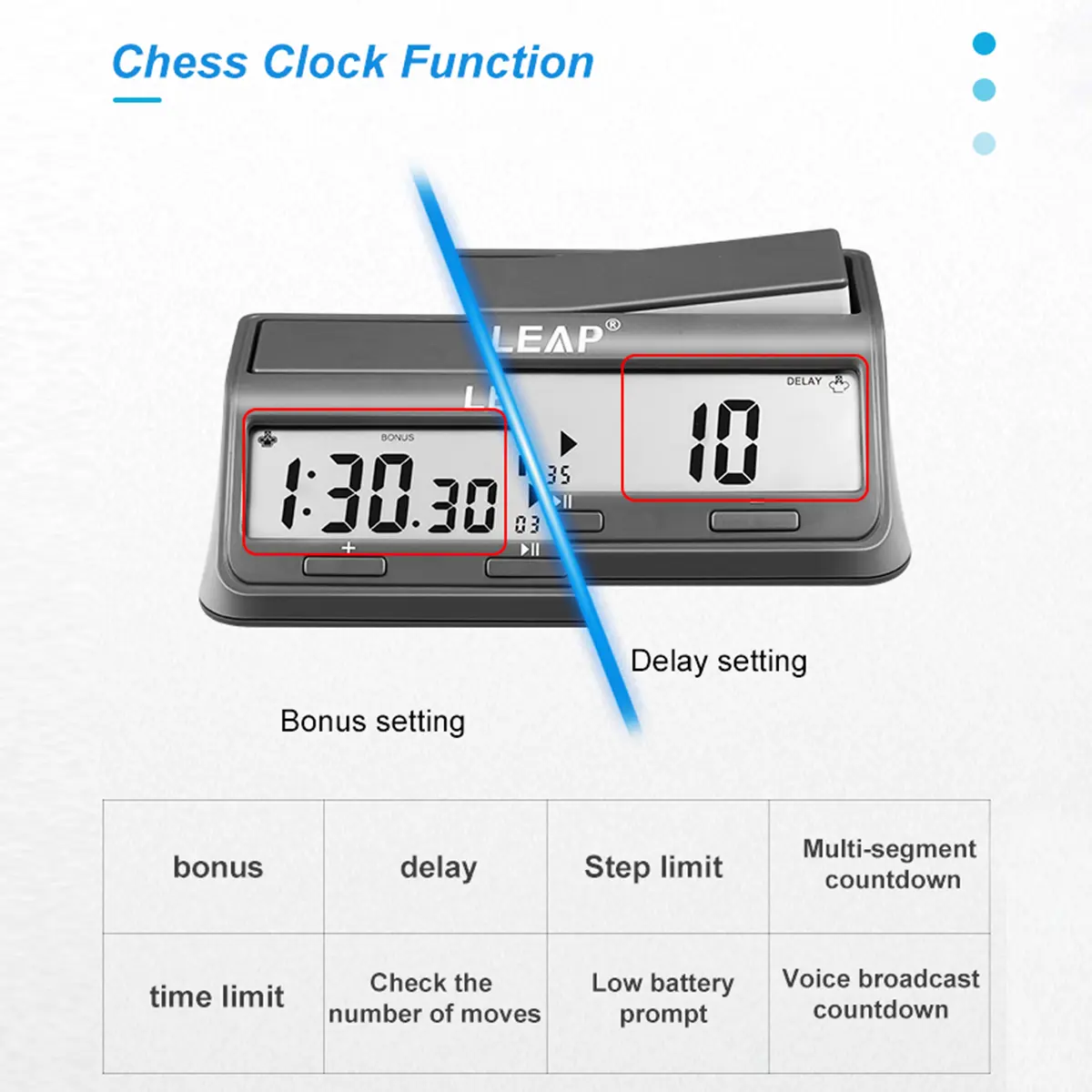 Professional Chess Clock Multifunctional Digital Watch Accurate Count Up Count Down Timer Board Game Stopwatch