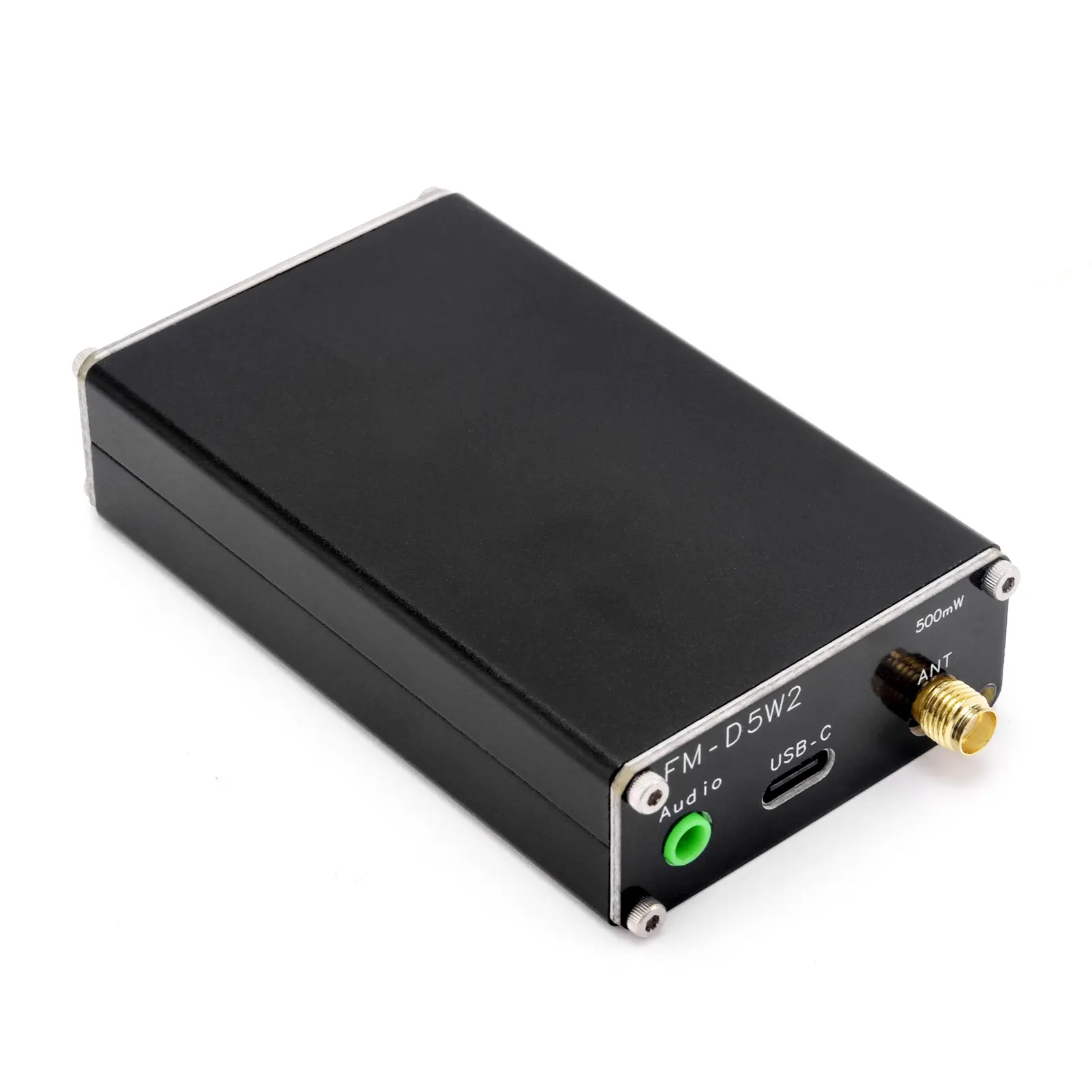 2KM 0.5W FM Transmitter 76M-108Mhz Digital Display Stereo FM Transmit TYPE-C USB Churches CAR Radio Broadcast Campus Station