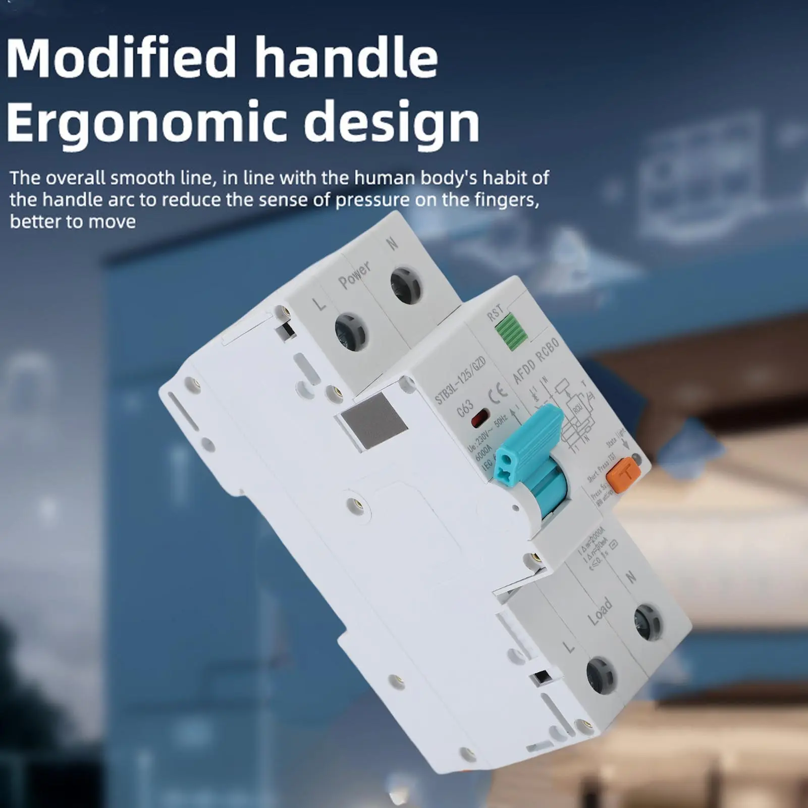 Arc Fault Circuit Breaker 1P+N AFDD RCBO RCCB Miniature Circuit Breaker Overload Leakage Arc Fault Protector Arc Fault Protector