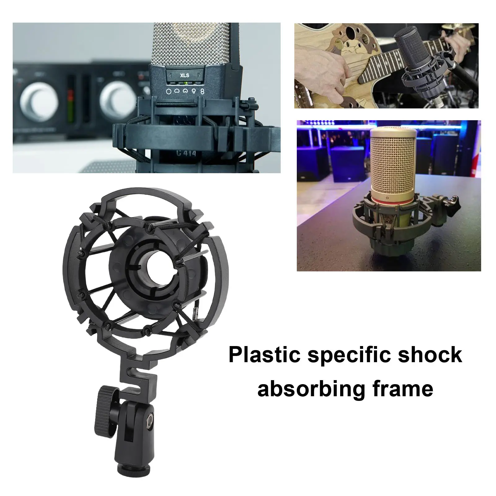 Shock Mount Fit for C2000 C3000 C4000 C214 C314 C414 Microphone Shockmount Plastic Mic Boom Arm Holder Bracket Stand Shock Mount