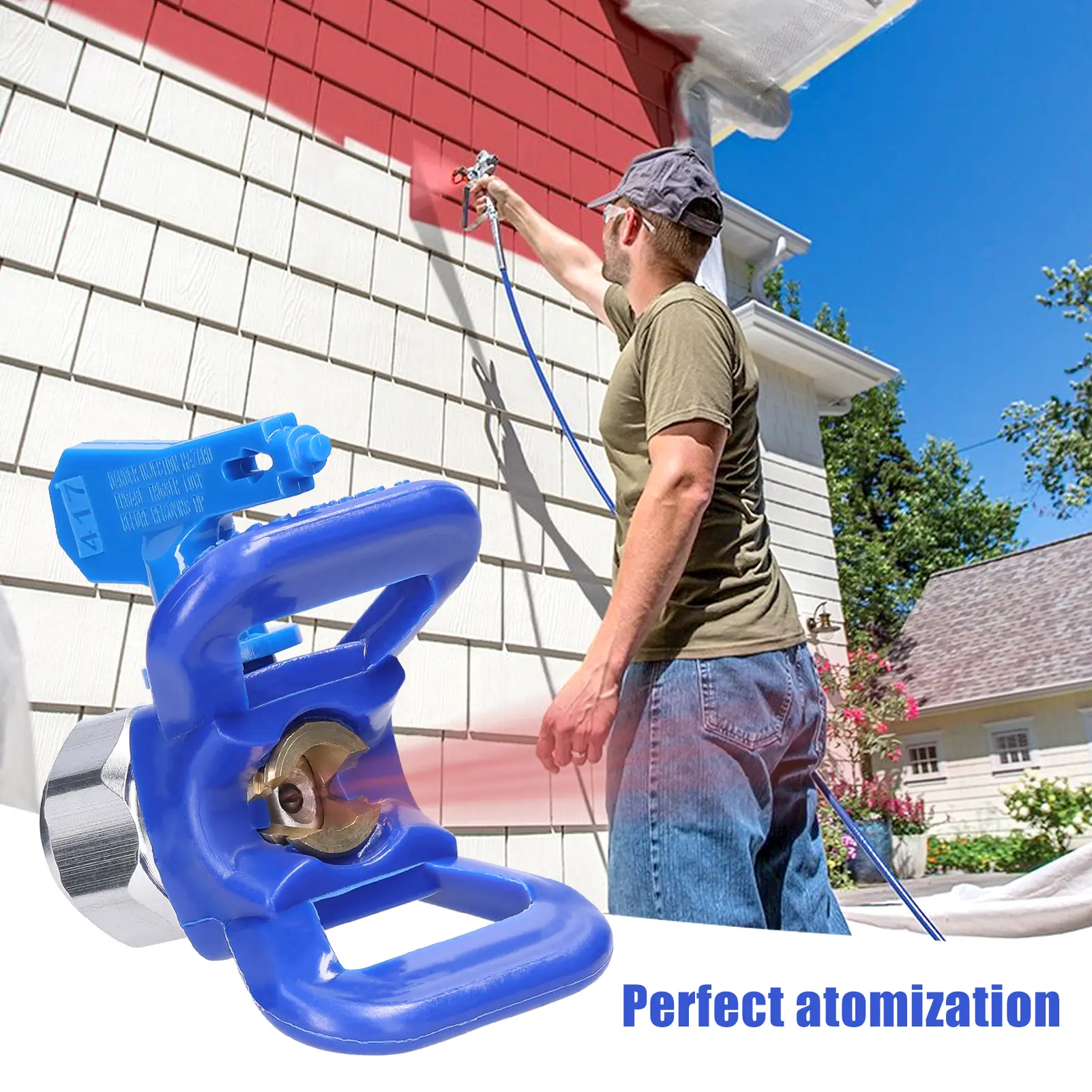 Airless Paint Nozzles Set Reversible Spraying Machine Tips Airless Paint Sprayer Nozzle Airless Sprayer Spraying Machine Parts