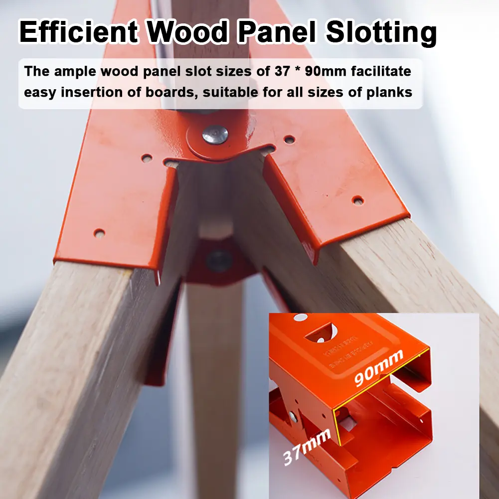 Sturdy Steel Clamps Versatile DIY Woodworking Table Efficient Support for Carpentry and Renovation Projects