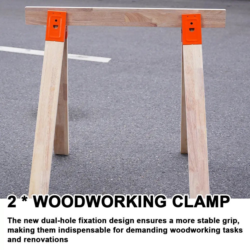 Sturdy Steel Clamps Versatile DIY Woodworking Table Efficient Support for Carpentry and Renovation Projects