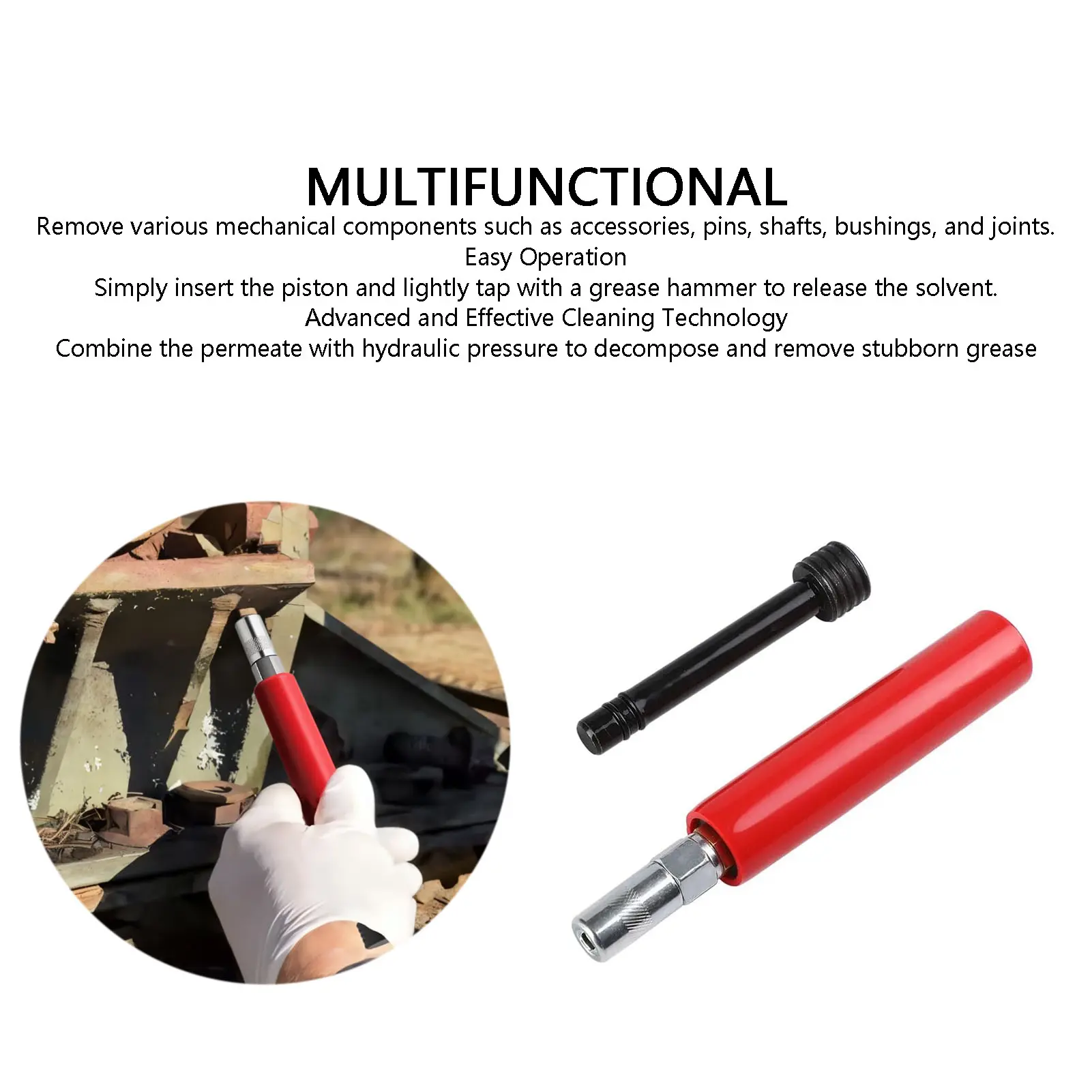 Grease Fitting Cleaning Tool Stainless Steel Easy Using Zerk Fitting Cleaning Tool for Vehicle Maintenance Grease Joint Cleaner