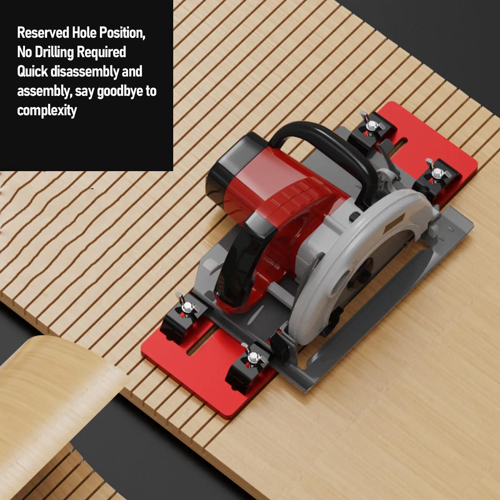 Cutting Machine Base Plate Cutting Machine Base Plate Quick Positioning No Drilling Circular Saw  Plate for Woodworking