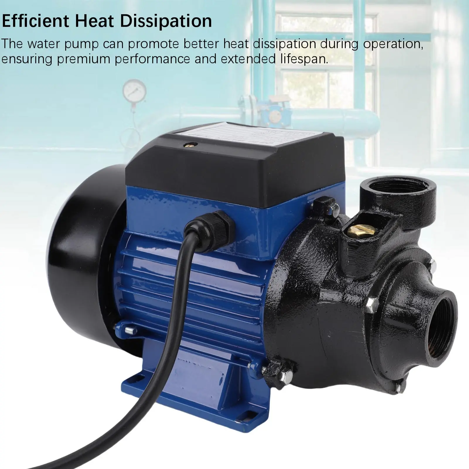 24V  230W 25m High Lift 1.5m³/H Flowrate 3200RPM 1 Inch Outlet Irrigation Pump for Home Agricultural Boiler Well Pump