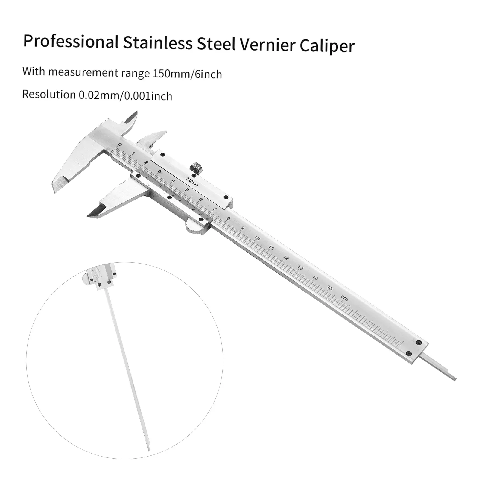 Measuring Tool Stainless Steel Caliper 6 "150mm Messschieber paquimetro measuring instrument Vernier Calipers Gauge Micrometer