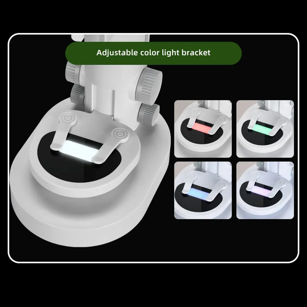 1080P Microscope with Base for Kids 1000X Portable Handheld Telescope 3.5'' HD Screen LED Lighted Pocket Digital Microscope