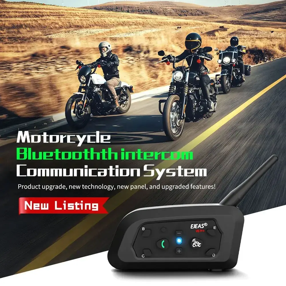 EJEAS V6 PRO Bluetooth Motorcycle Helmet Intercom battery,Increase the capacity to store electricity