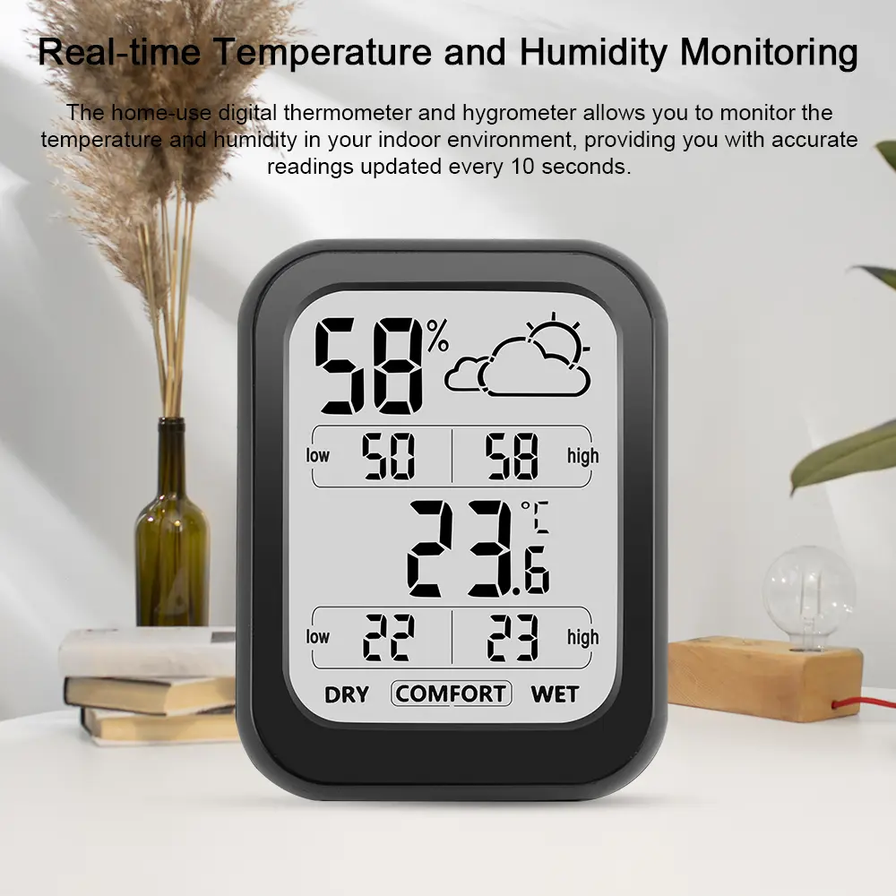 Digital Indoor  Thermometer Hygrometer Room Calibrated Humidity Meter Temperature Humidity Monitor Indicator Sensor ℃/℉