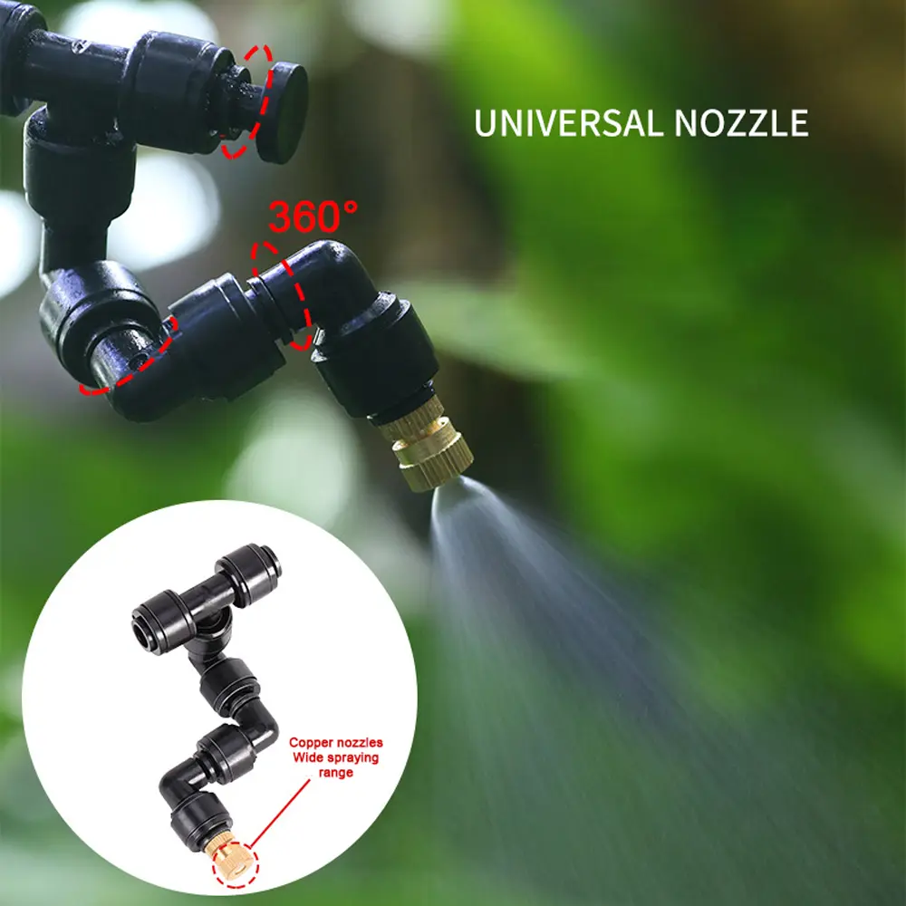 360° Rotatable Wifi Rainforest Terrarium Timed Fogging System Reptile Intelligent Humidification Spray Kit Automatic Sprayer