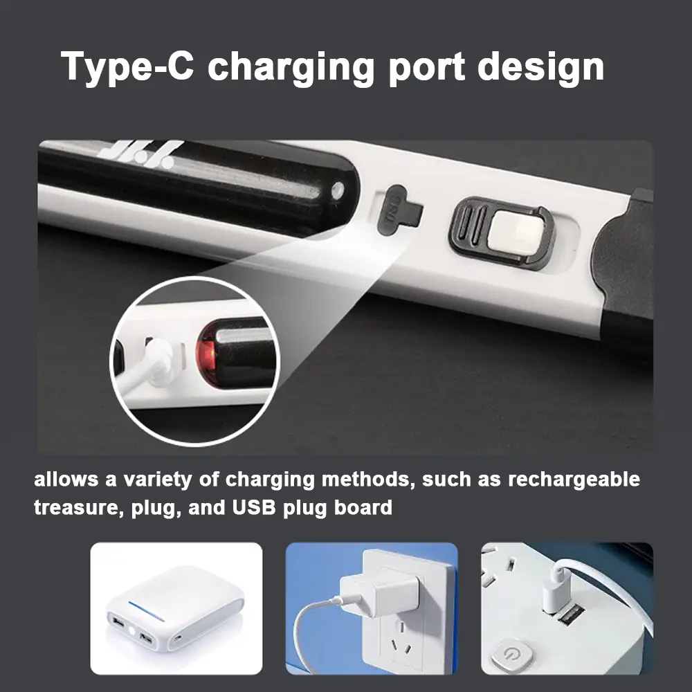 Portable Handheld Plastics Welding Machine Thermal Cutting Hot Stapler Plastics Hole Repairing Tool Set with LED Light
