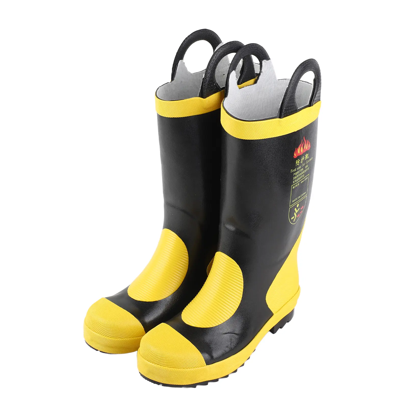 Emergency  High Boots Heat Proof Insulation Non Slip Rubber Fire Protective Boots Fire  Boots  High Boots