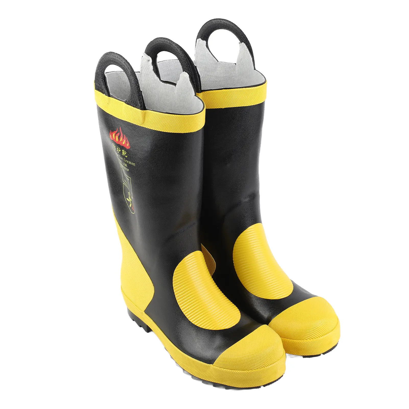 Emergency  High Boots Heat Proof Insulation Non Slip Rubber Fire Protective Boots Fire  Boots  High Boots