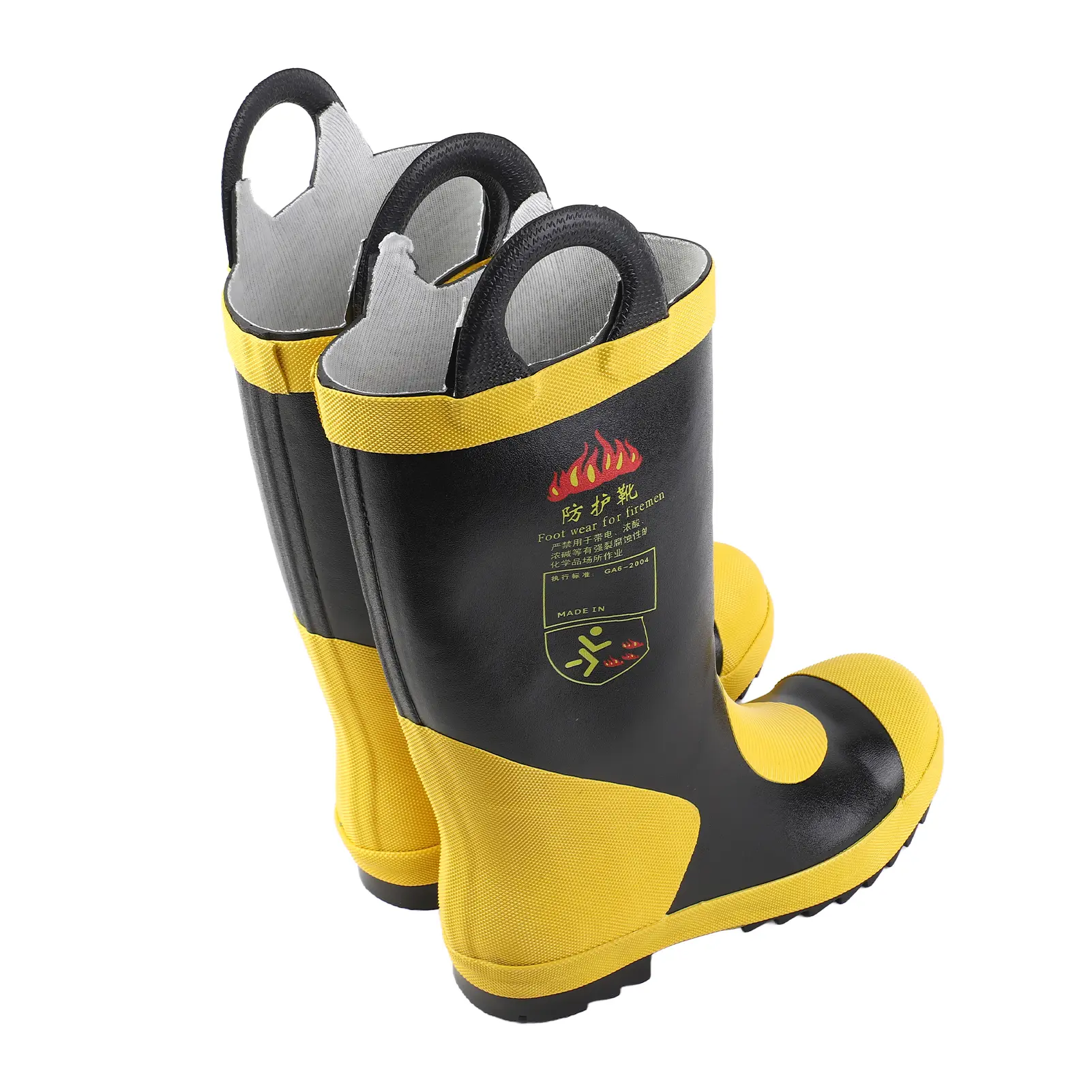 Emergency  High Boots Heat Proof Insulation Non Slip Rubber Fire Protective Boots Fire  Boots  High Boots