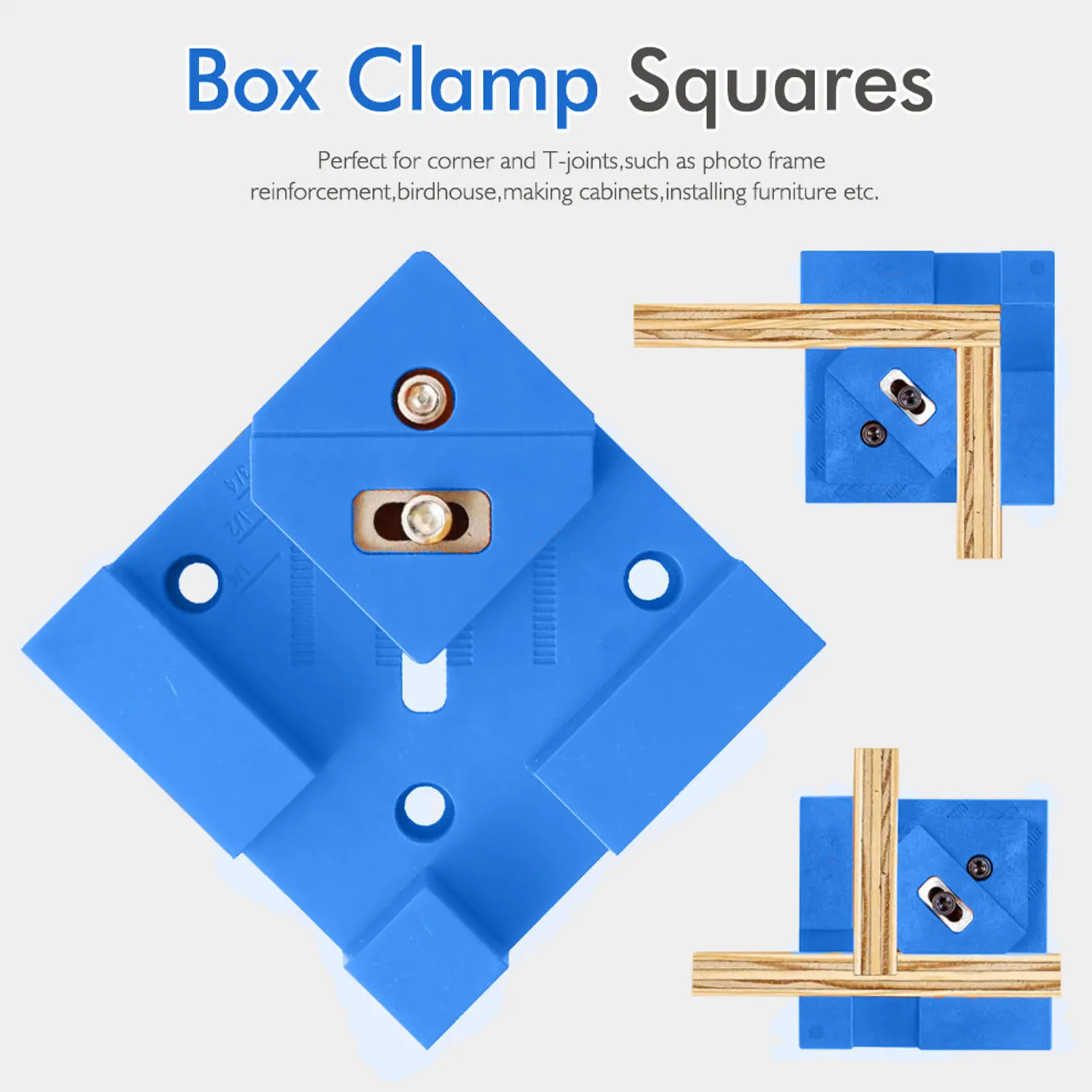 4PCS Wood Frame Clamp Adjustable 90 Degree Woodworking Corner Clamp Multifunctional Easy To Use 2 Modes for Boxes Drawers