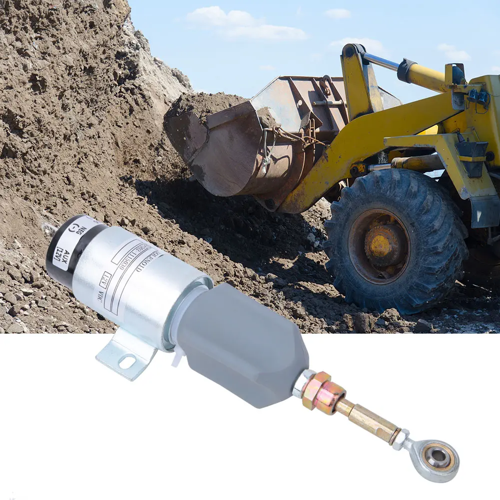 Fuel Shut Off Solenoid B4002-1115030 Fuel Shut Off Shutdown Solenoid Valve 12V Excavator Accessories for YUCHAI