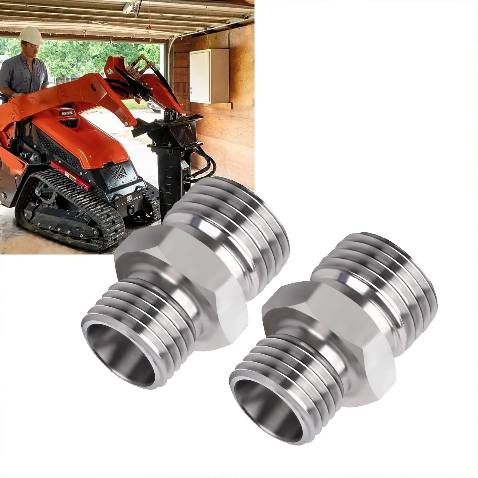 M14 to M16 Hose Fitting Suitable for AGT Small Excavator Hydraulic Hose Thread Connector Hydraulic Hose Thread Connector