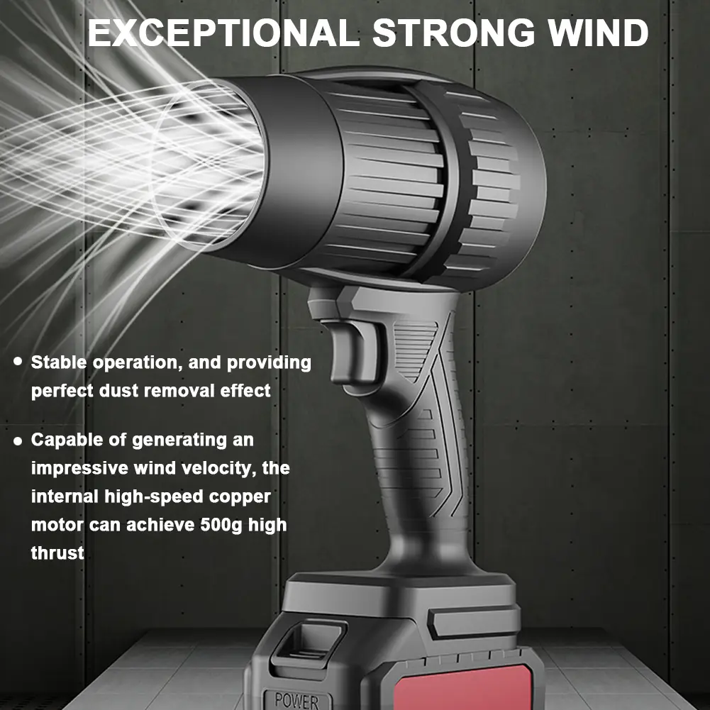 Handheld Jet Fan Violent Fan High Power Duct Turbofan Portable Dust Blower Keyboard Cleaning Tool Compatible with Makita Battery
