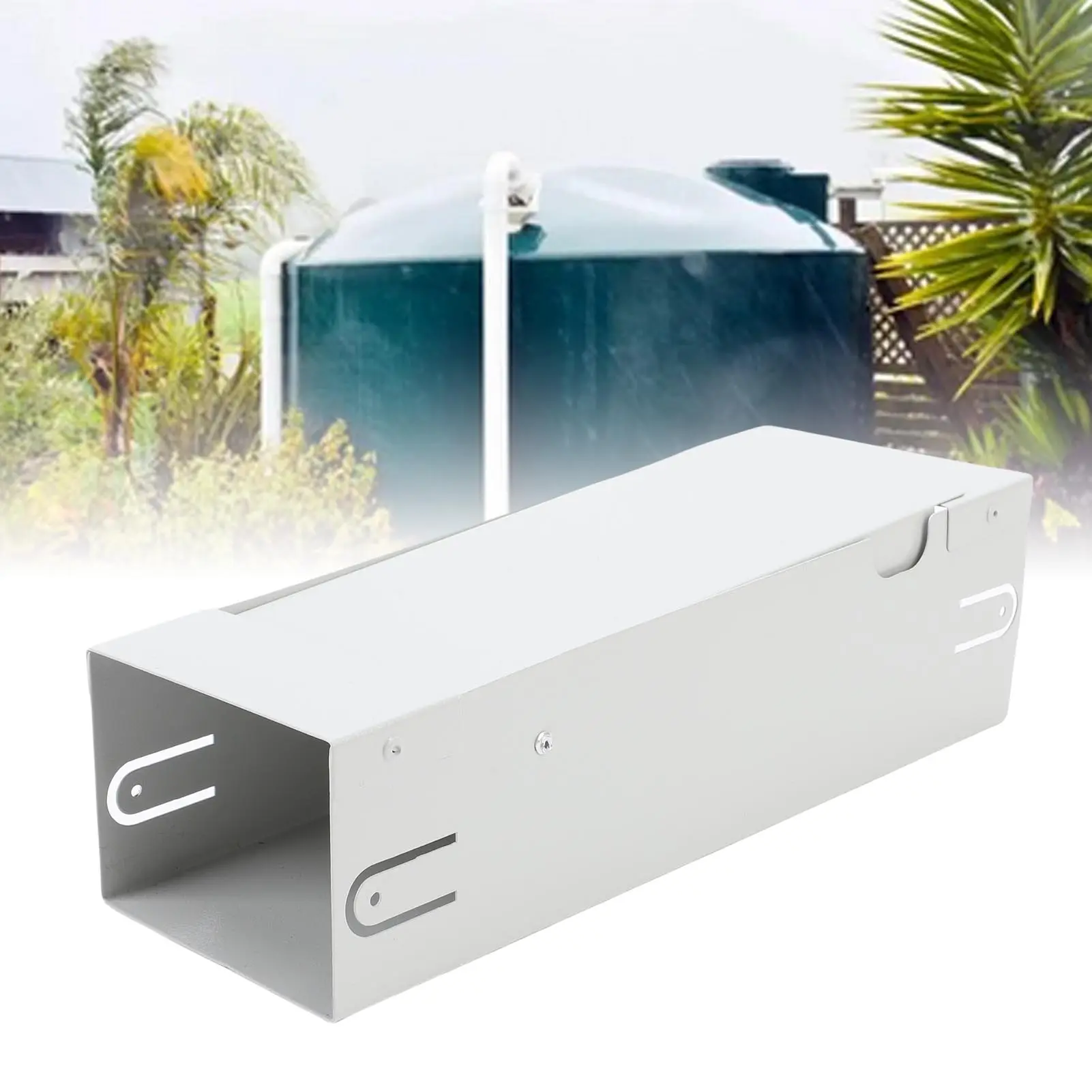 Rain Water Diverter Rainwater Collection System Adjustable Stainless Steel Downspout Rainwater Diverter for 3x4in Drainage Ditch