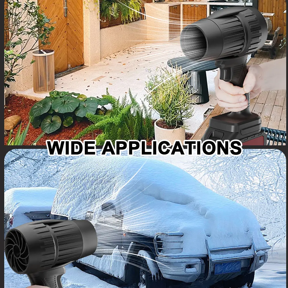Handheld Jet Fan Violent Fan High Power Duct Turbofan Portable Dust Blower Keyboard Cleaning Tool Compatible with Makita Battery