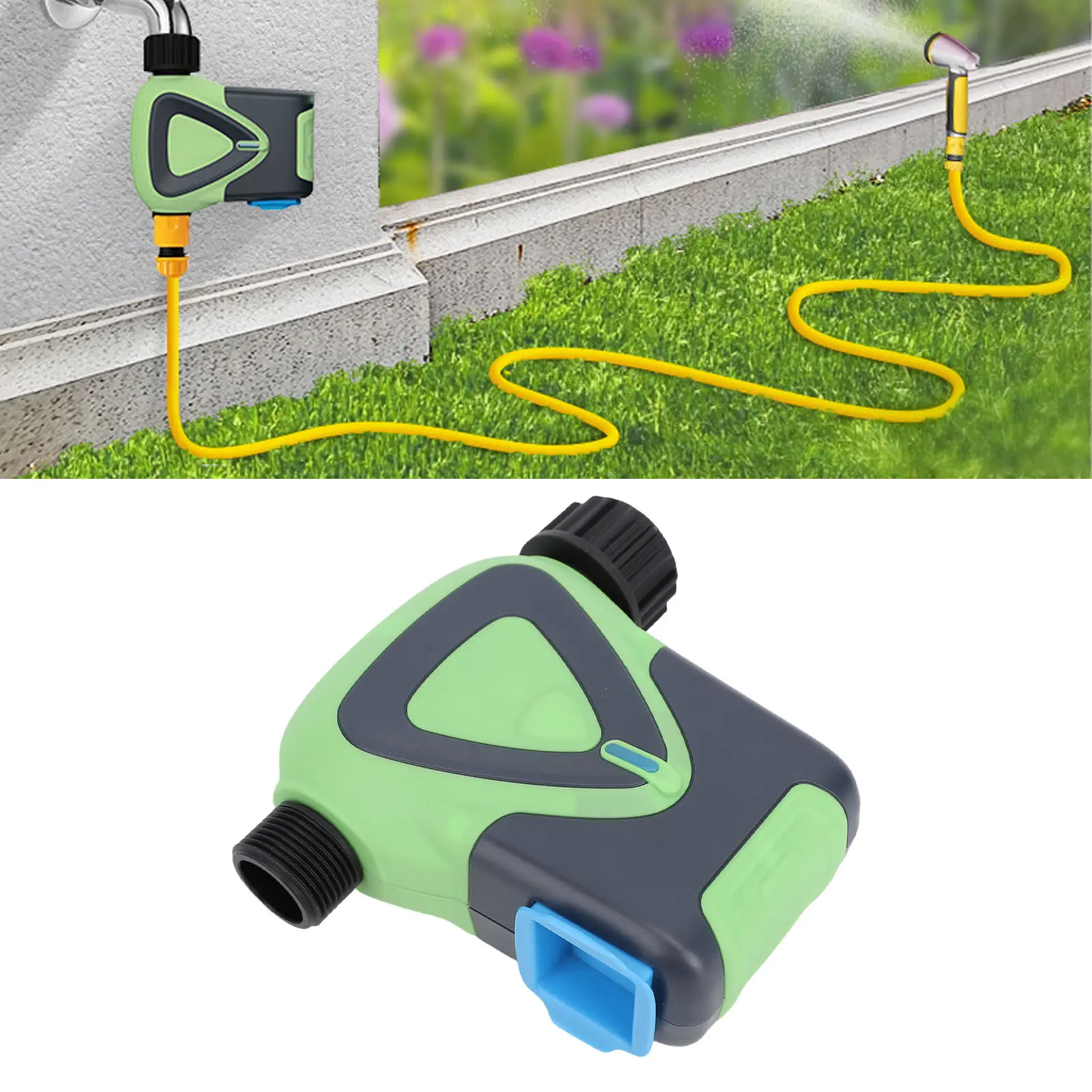 Smart Water Timer with Rain Delay Garden Hose Sprinkler Automatic Watering System for Outdoor Lawn Swimming Pool