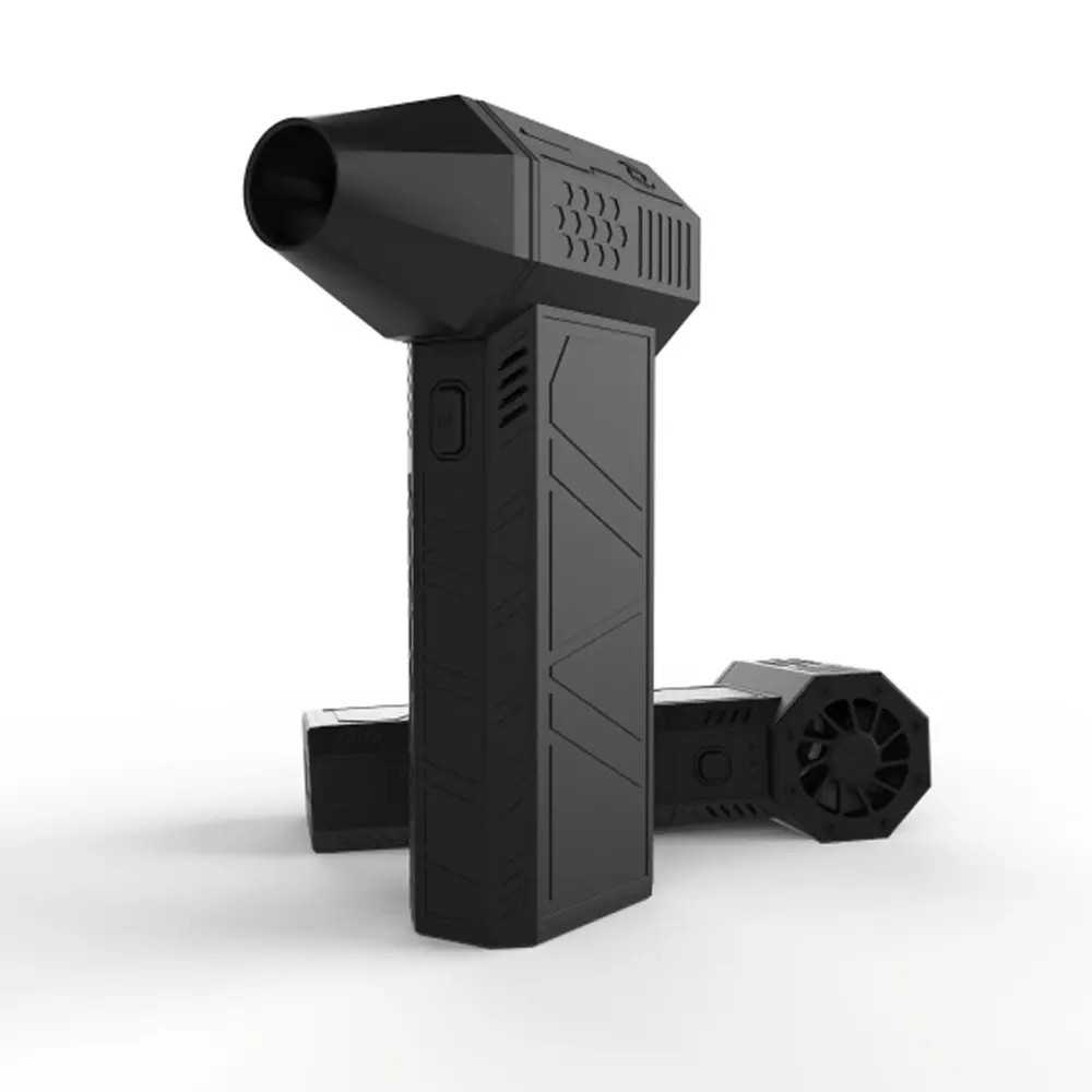 Mini Turbo Jet Fan 130000RPM 56m/s USB Rechargeable Brushless Motor Hair Dryer Powerful Blower With High Speed Duct Fan 3 Gears