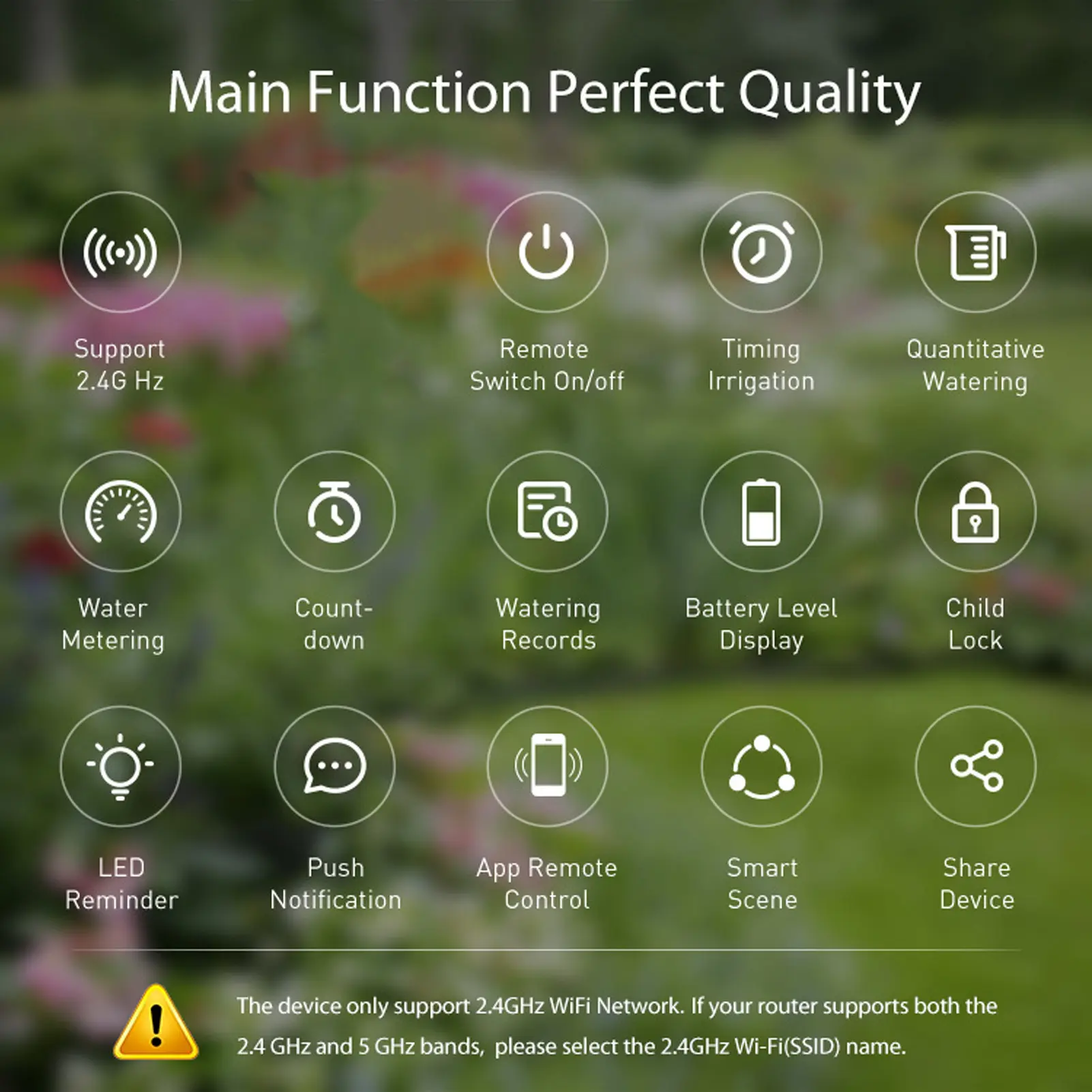 Smart Sprinkler Timer for Tuya WiFi Garden Hose Outdoor Water Controller Automate Lawn Pool Watering System w/ Rain Delay Meter