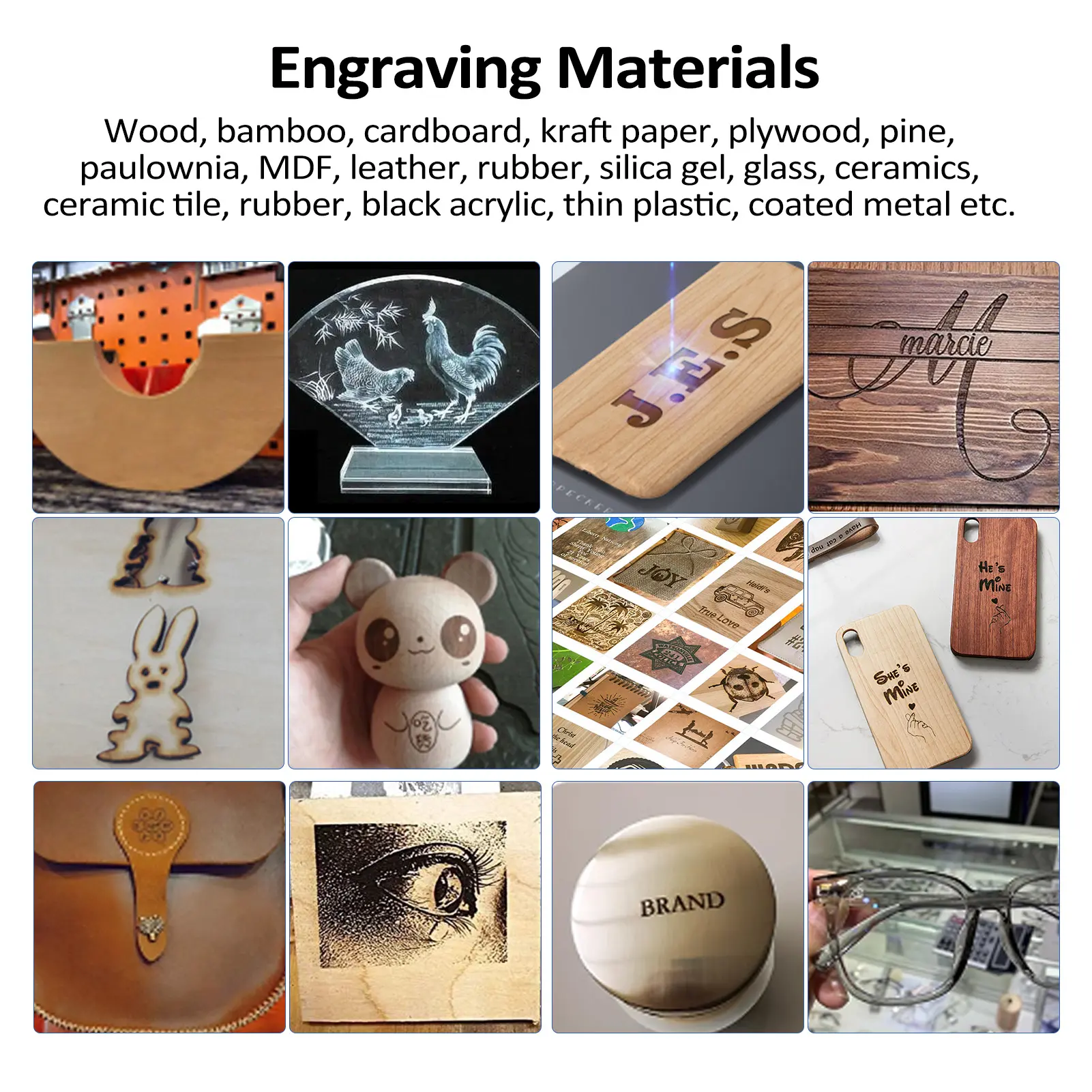 20W 80W Laser Engraver Laser Engraving Machine for Wood/Leather 210*230mm Beginner-friendly Laser Engraving Machine
