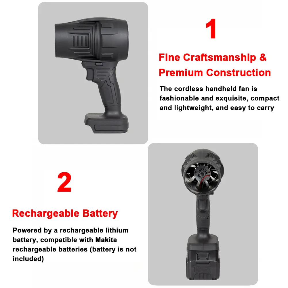 Handheld Jet Fan Violent Fan Brush Motor Ducted Turbofan High Power Duct Fan Portable Dust Blower Keyboard Cleaning Tool