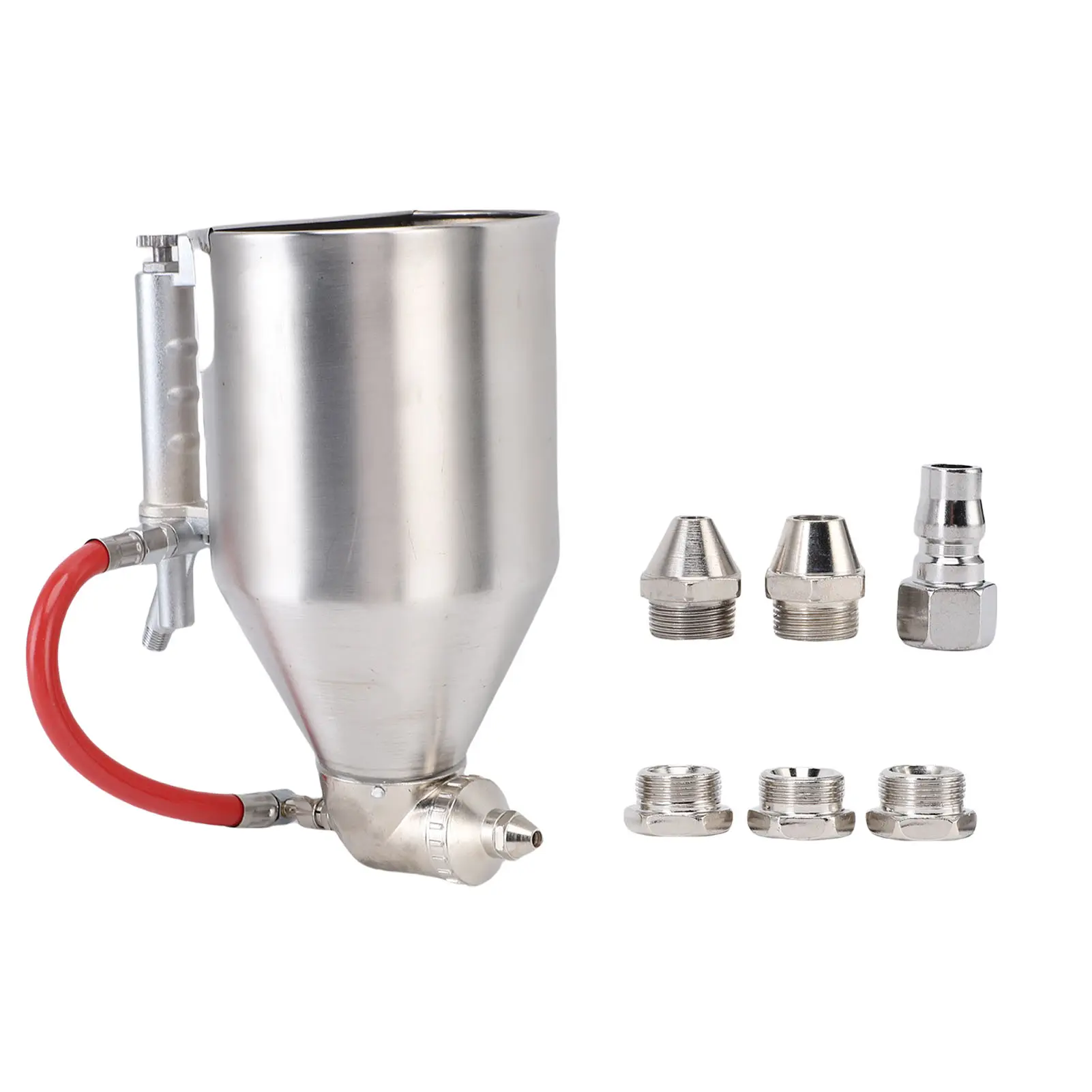 Cement Mortar Sprayer Stainless Steel Air  Spray Gun for Exterior Wall Painting 1/4 Inch Inlet Pneumatic Cement Sprayer