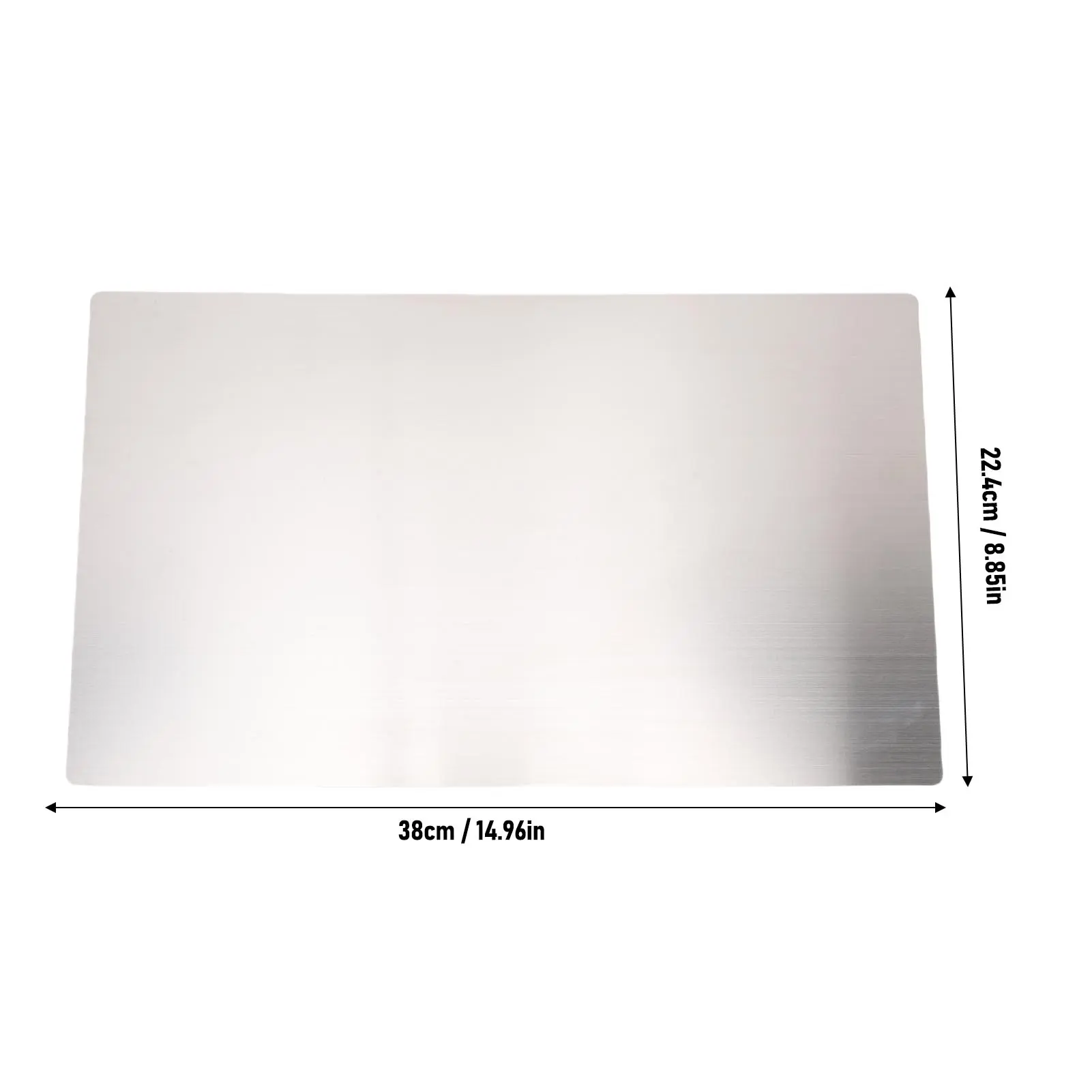 Cutting Machine Stainless Metal Adapter Plate 14.96x8.85 Inch Scrapbooking Die Cutting Universal Shim Plate for Thin Wafer Die