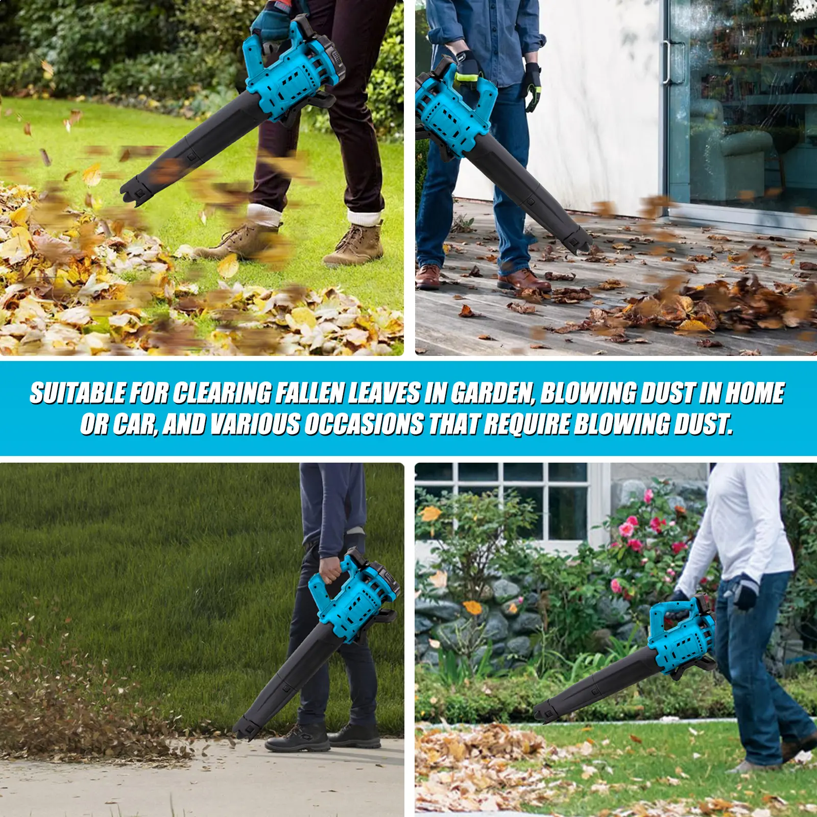 Electric Leaf Blower Lightweight Portable Lawn Care Snow Blowing Sweeper Garden Dust Cleaner Garden Cleaning