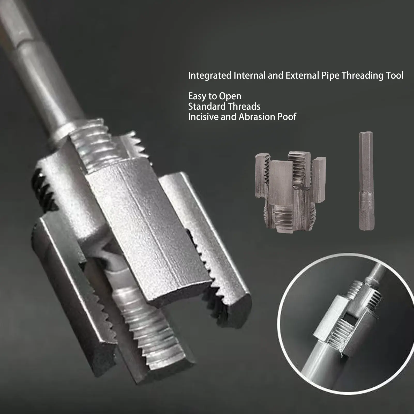 10PCS Pipe Threading Tool Internal External Pipe Threading Tool 3/4 Inch DN20 Integrated Pipe Threader for PPR PVC MPP Pipes