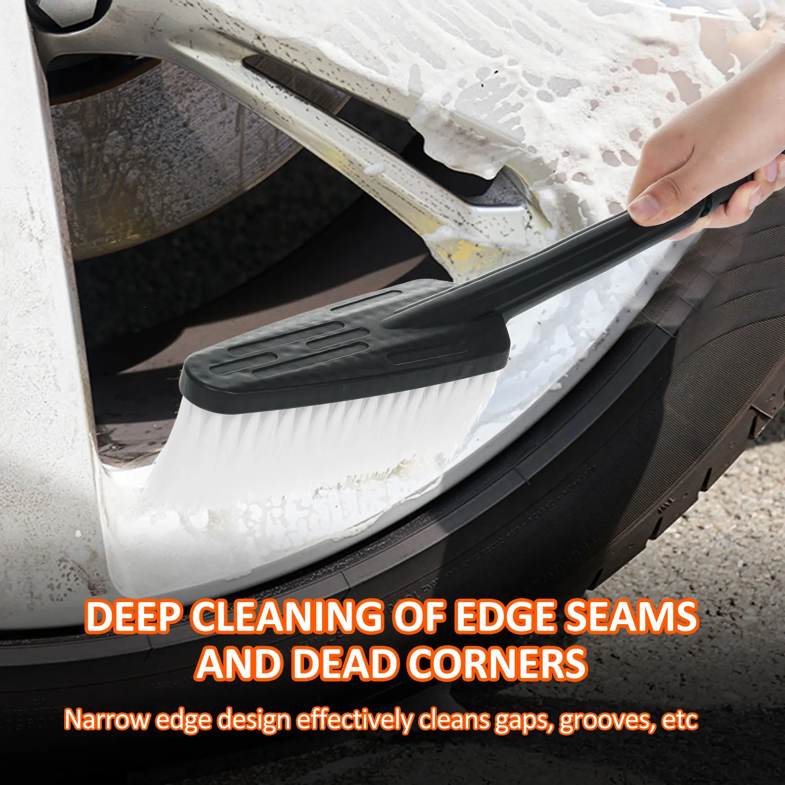 Car Cleaning Brush Car Wash Foam Brush Automatic Rotary Long Handle Cleaning Broom Cleaning Tools Auto Accessories