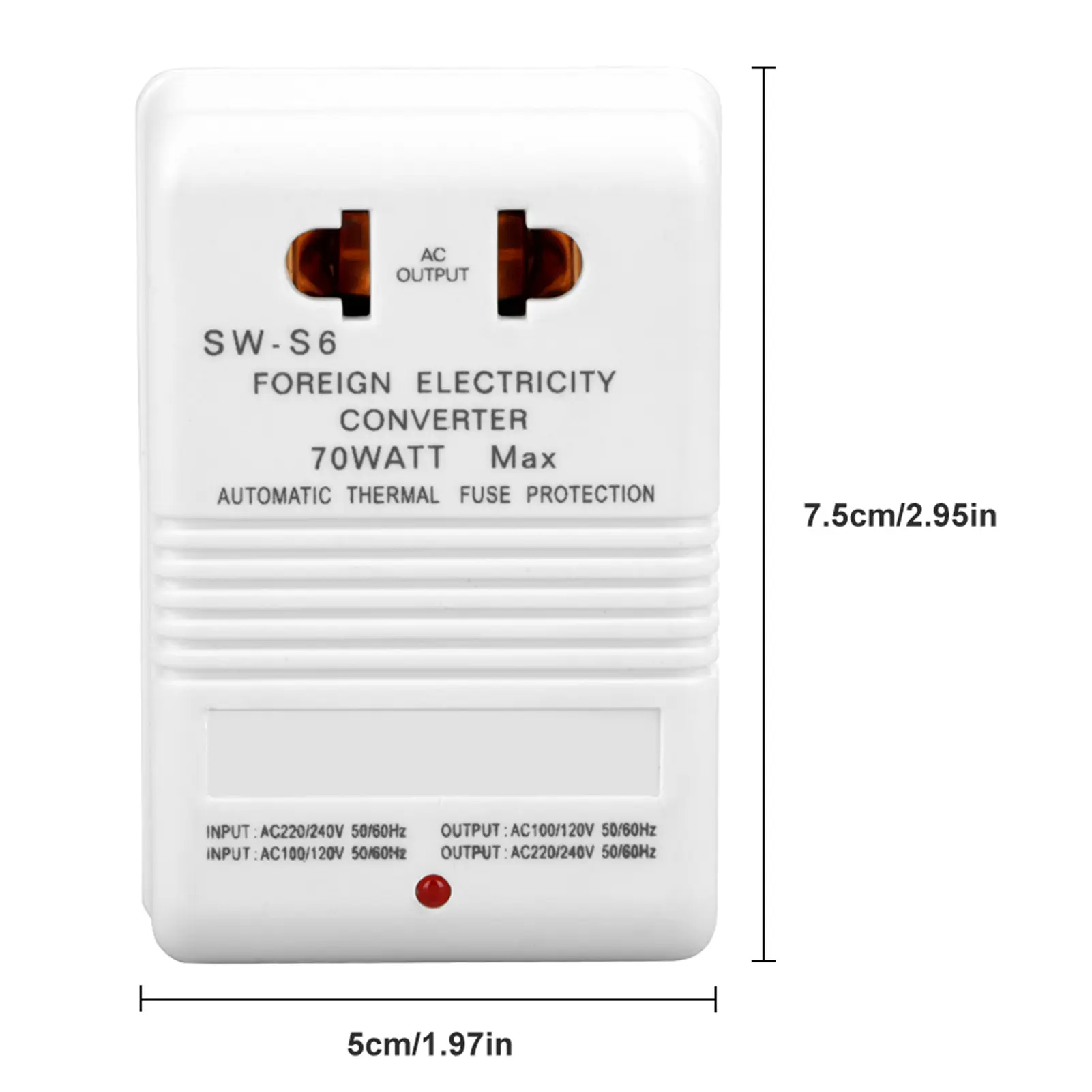 70W / to / Step Up & Down Voltage Converter Transformer (CN Standard Plug) Voltage Converter Transformer