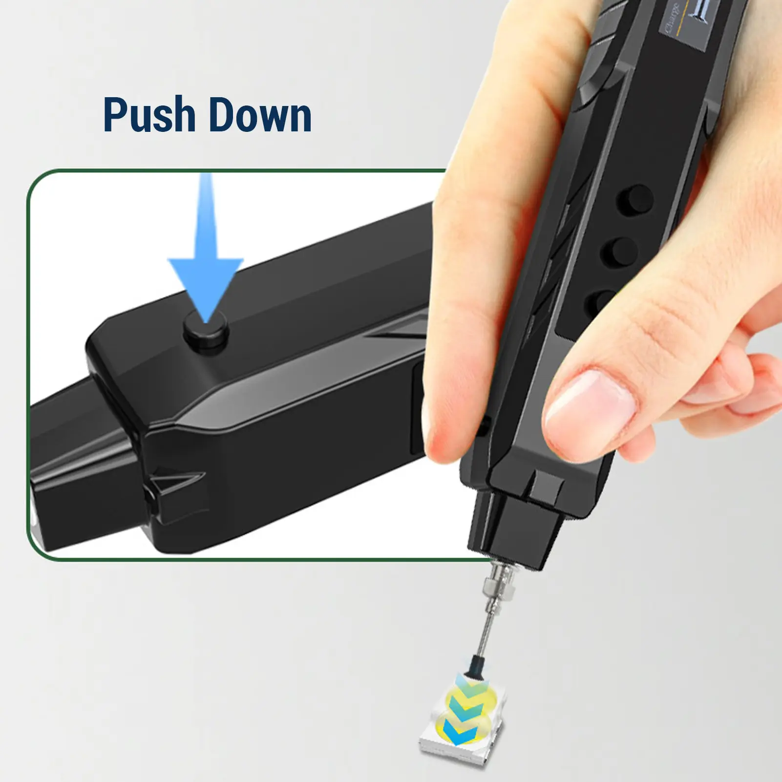 Electric Vacuum Suction Pen Strong Adsorption Force  Color Screen Vacuum Pickup Tool for Electronics Repair IC Pick Up Tool