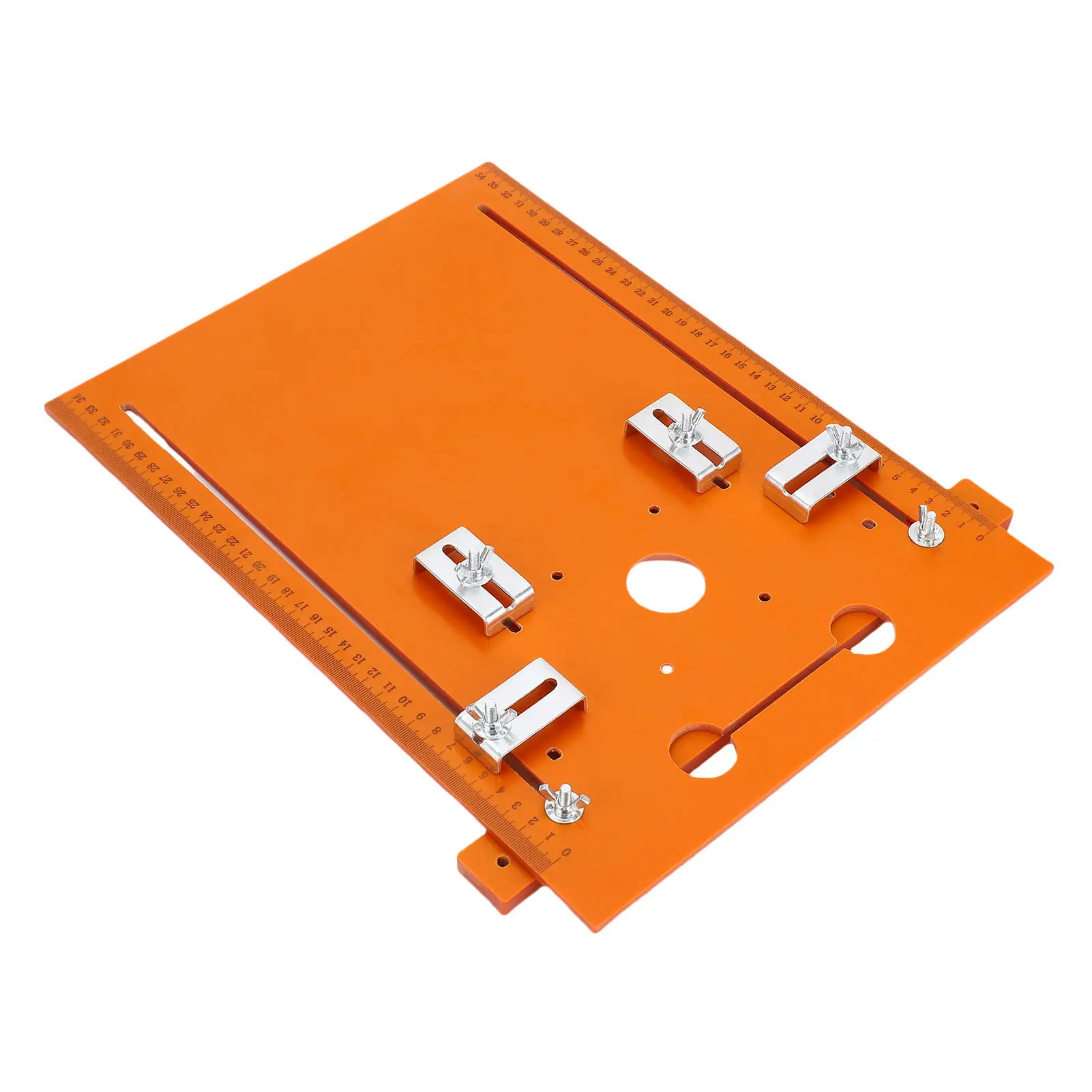 Circular Saw Bottom Plate Circular Saw Base Plate 28x38cm Router Table Insert Plate with Clear Scale Markings for Woodworking