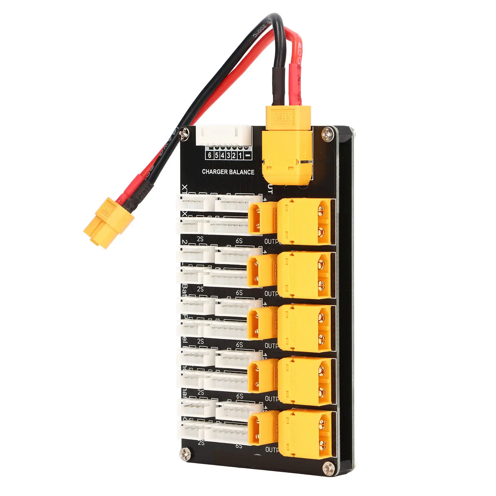 Battery Parallel Charging Board  Battery Charging Board Parallel XT30 XT60 Plug 2‑6S Lithium Batteries for IMAX B6