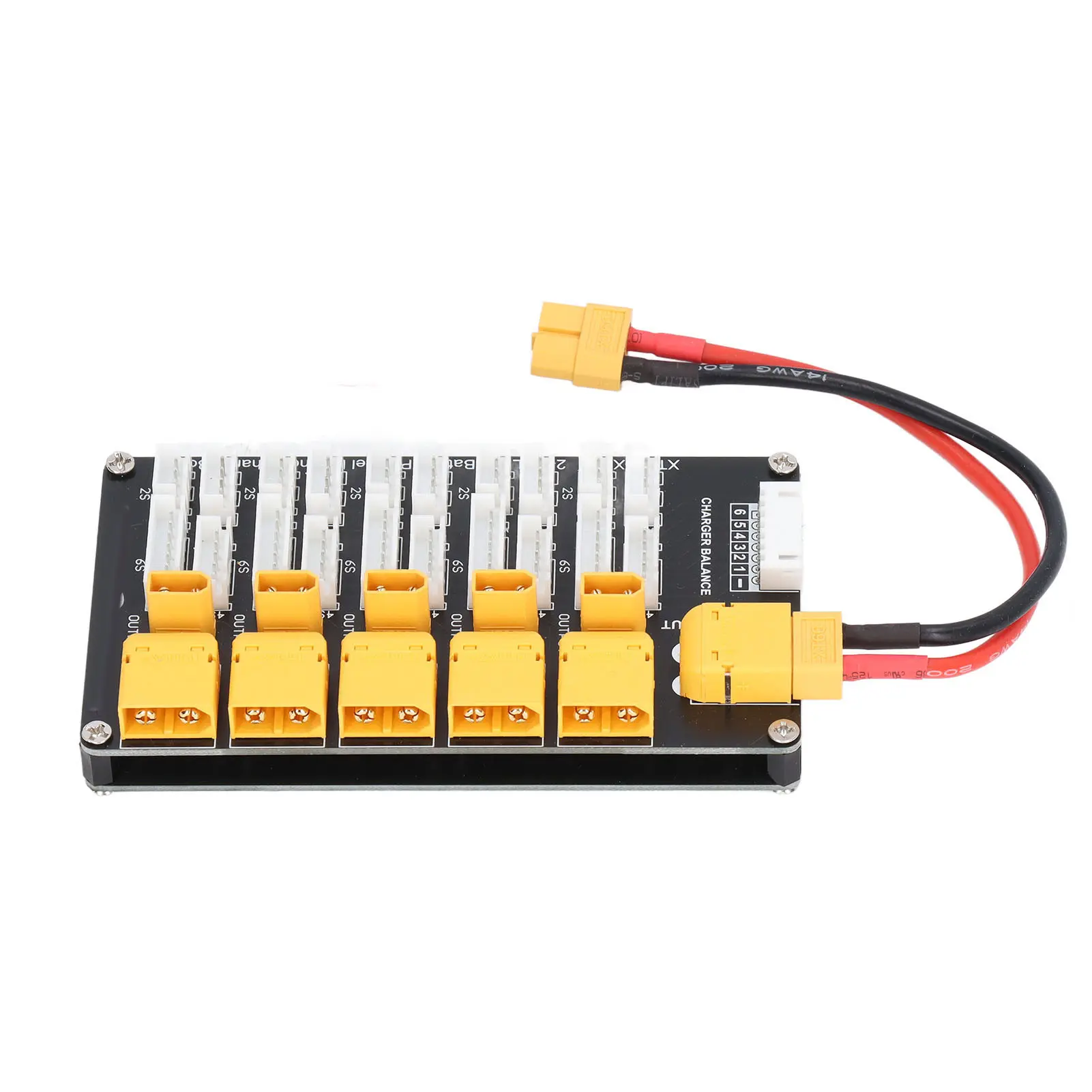 Battery Parallel Charging Board  Battery Charging Board Parallel XT30 XT60 Plug 2‑6S Lithium Batteries for IMAX B6