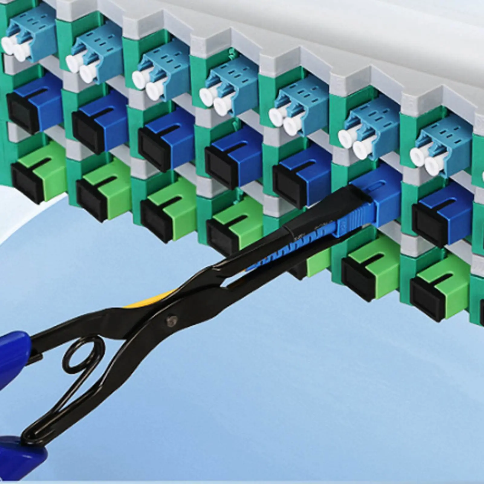 Optical  Flange Long Nose Pliers Non Slip Handle SC LC  Connector Plug and Unplug Tool  Pliers Long Nose Pliers
