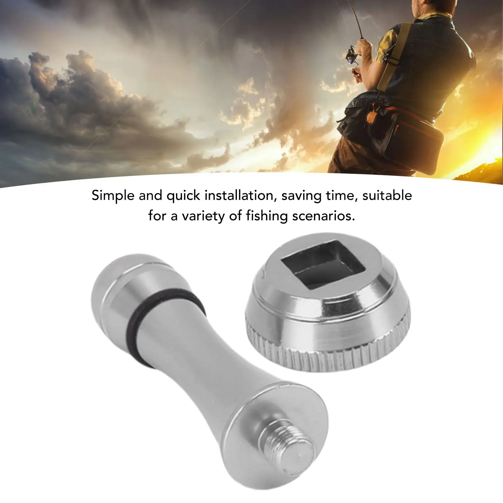 Fishing Reel Stabilizer Rod Fishing Reel Balance Rod Anti Collision Aluminum Alloy Weighted Balance Rod Fishing Accessory