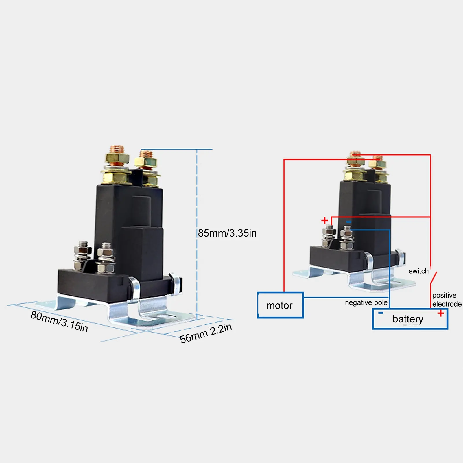 120‑105751‑6 Starter Relay  Starter Solenoid 3916302 High Efficiency Starter Relay  500A 12VDC  for Car