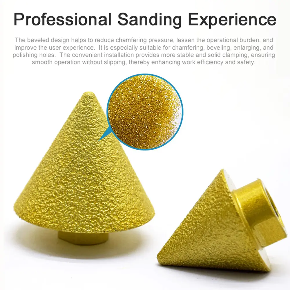 M14 Diamond Chamfer Bits Dia 35-50mm Milling Tile Cutter Marble Concrete Hole Saw Masonry Drilling Crowns Construction Job Tools