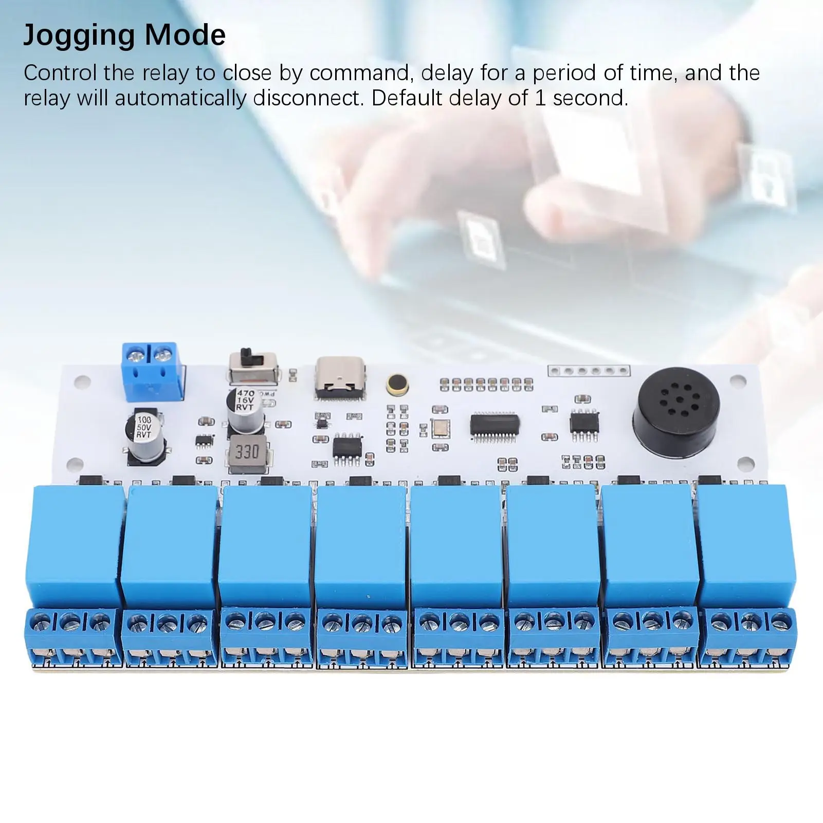 Audio Relay Voice Recognition Relay US516P6 Chip Type C Interface 5.08mm Screw Wiring Socket Audio Relay for Smart Appliance