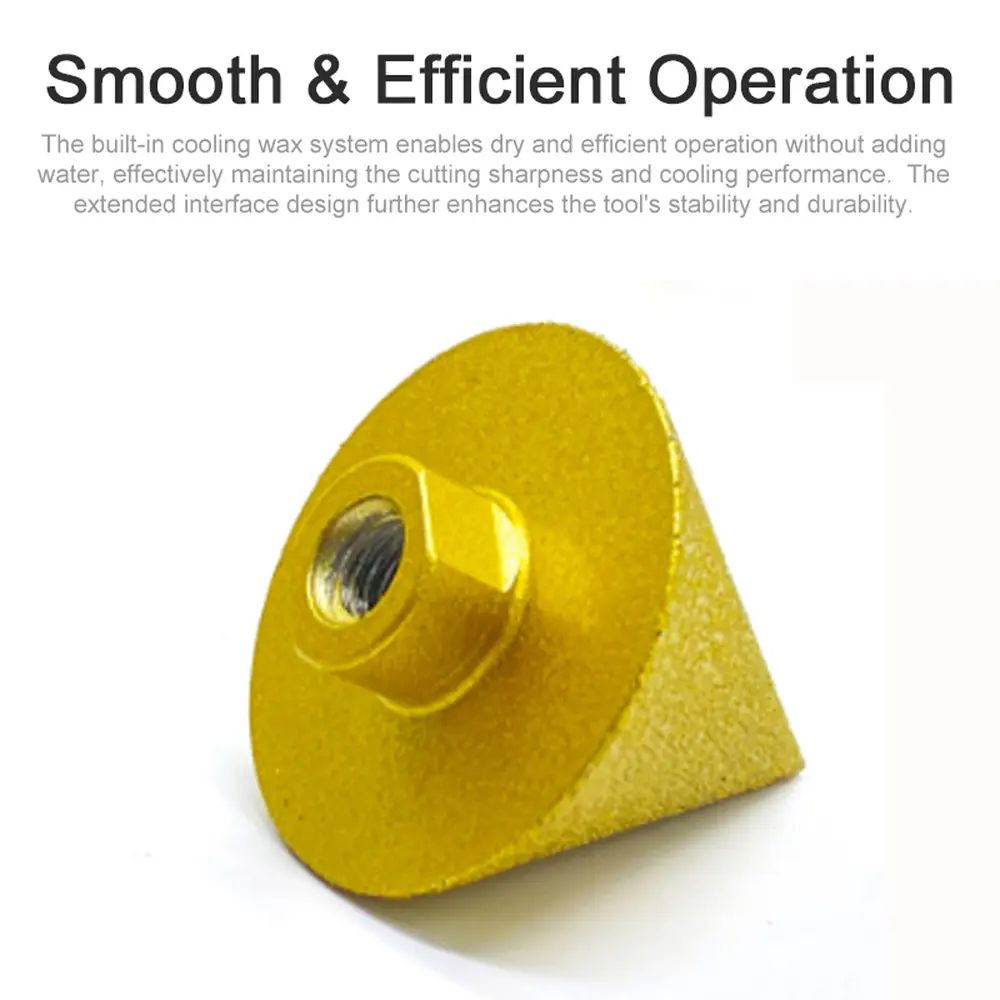 M14 Diamond Chamfer Bits Dia 35-50mm Milling Tile Cutter Marble Concrete Hole Saw Masonry Drilling Crowns Construction Job Tools