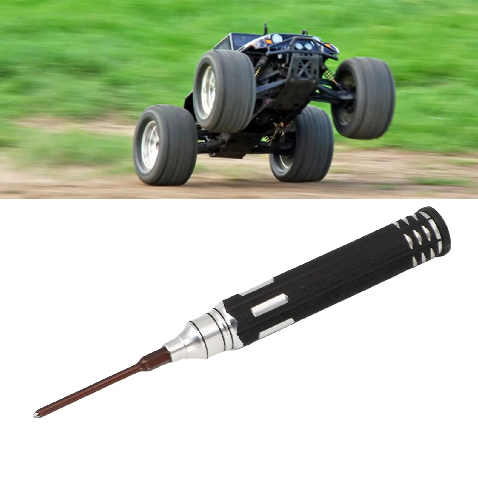 4 in 1 RC Hexagonal Screwdriver Aluminum Alloy Steel Ergonomic Handle 0.5mm 1.3mm 1.5mm 4mm Anti Slip RC Hex Key Set for Drone
